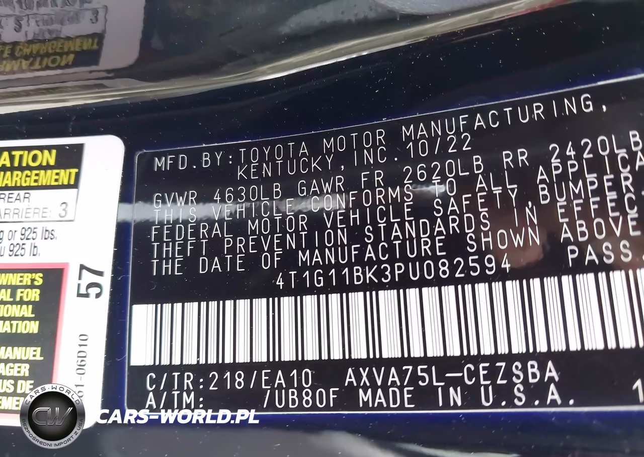 2023 Toyota Camry Se Awd VIN:4T1G11BK3PU082594 - 9