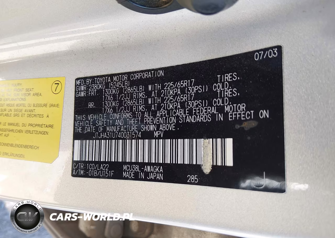 2004 Lexus Rx 330 VIN:JTJHA31U740031574 - 9