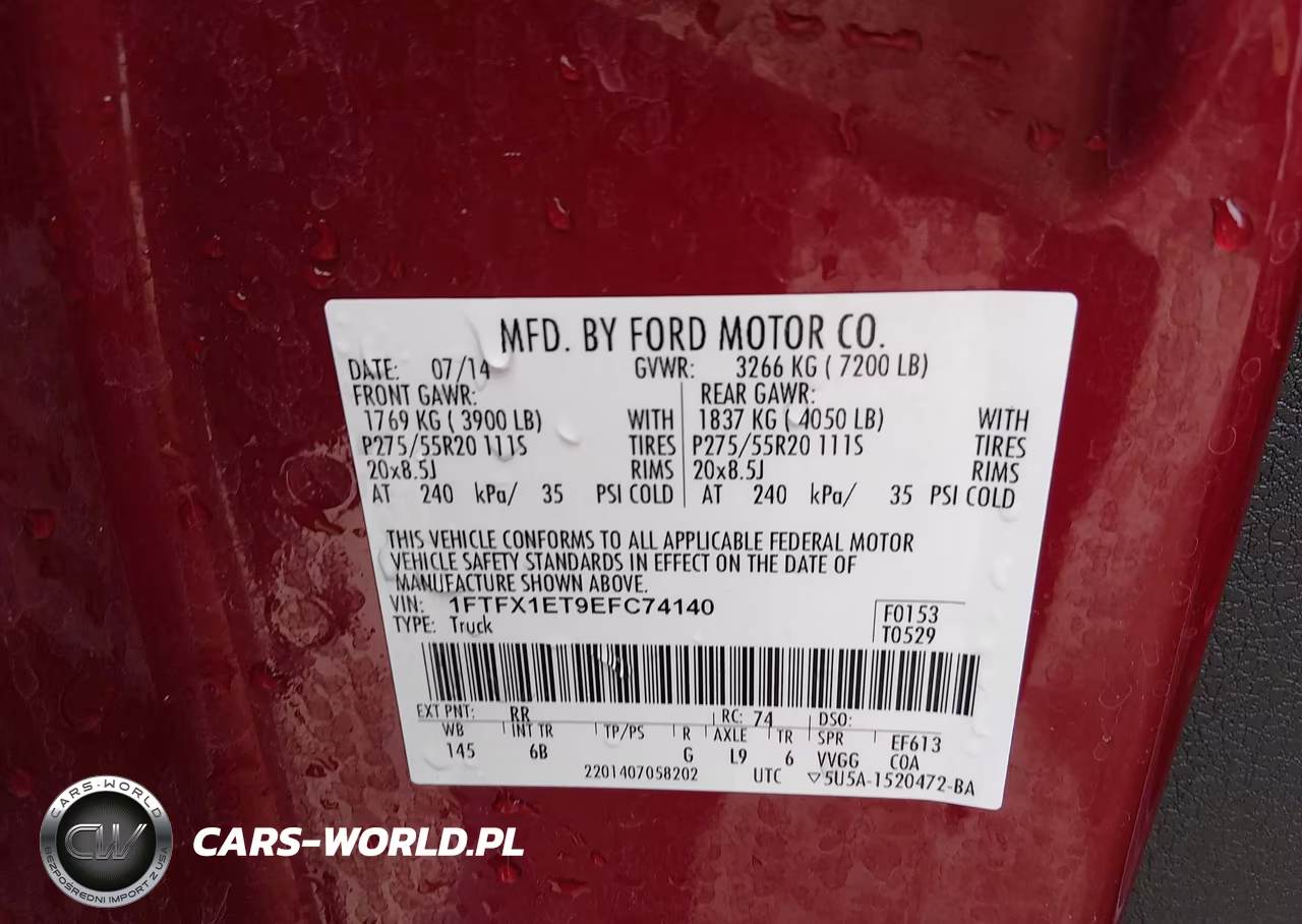 2014 Ford F-150 Fx4 VIN:1FTFX1ET9EFC74140 - 9