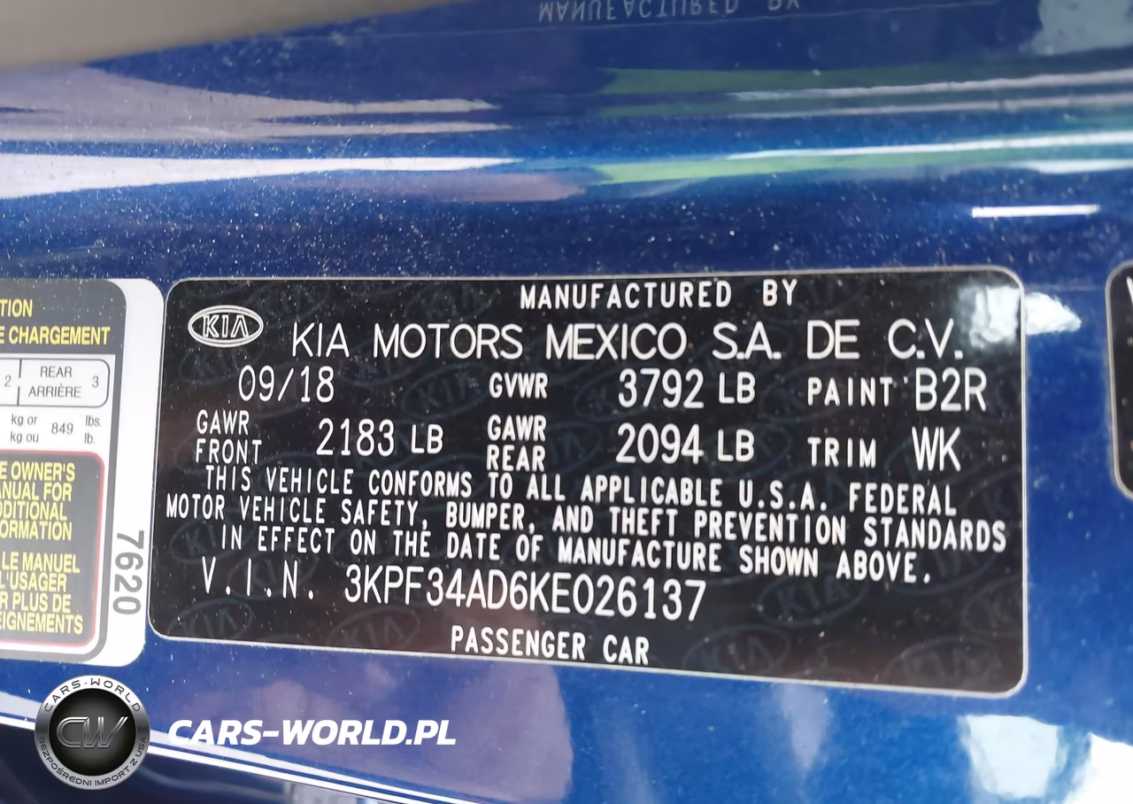 2019 Kia Forte S VIN:3KPF34AD6KE026137 - 9
