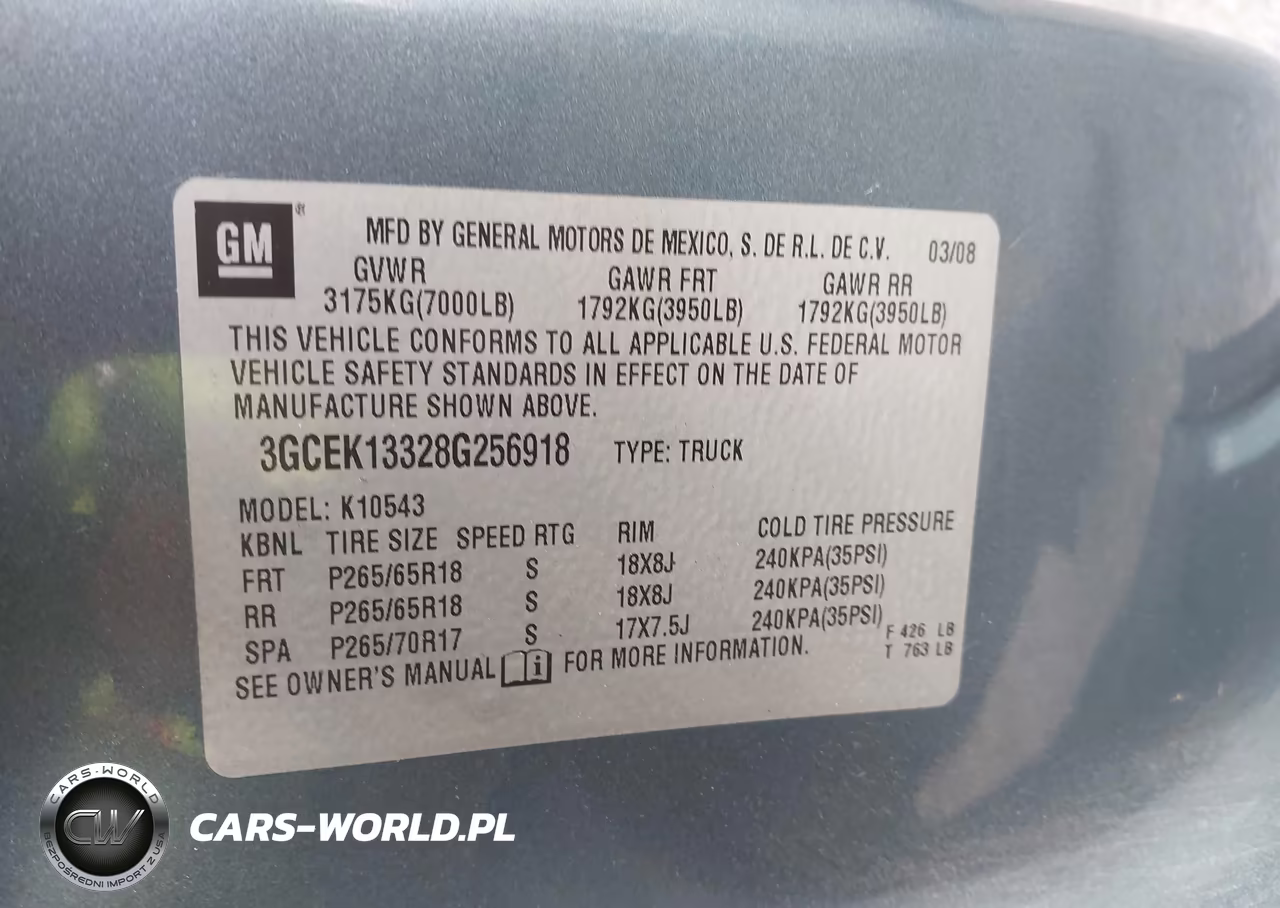 2008 Chevrolet Silverado 1500 Ltz VIN:3GCEK13328G256918 - 9