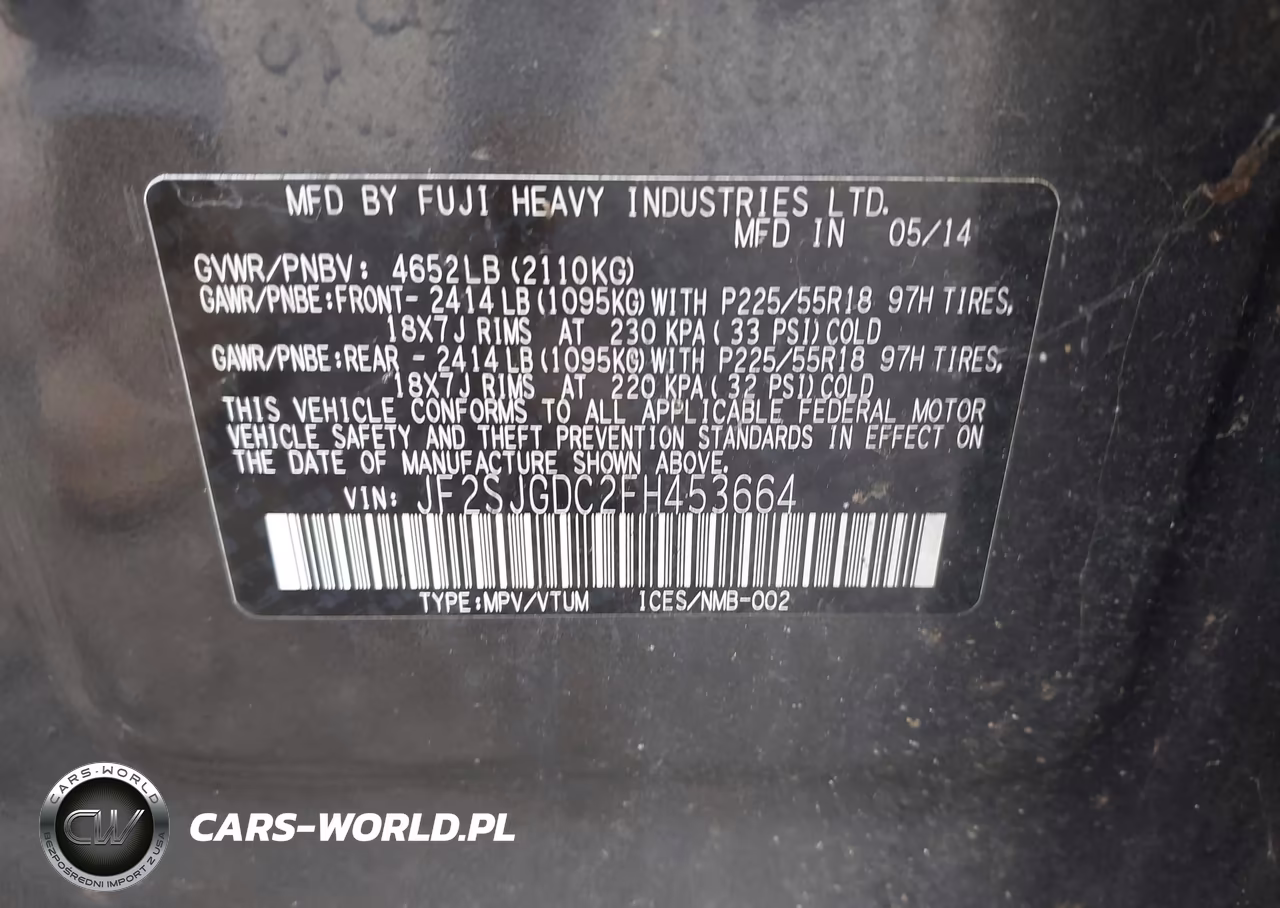 2015 Subaru Forester 2.0Xt Premium VIN:JF2SJGDC2FH453664 - 9