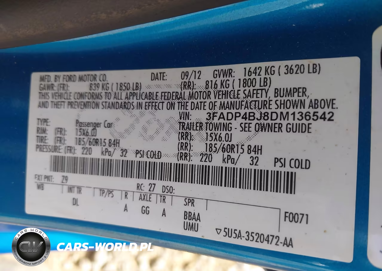 2013 Ford Fiesta Se VIN:3FADP4BJ8DM136542 - 9