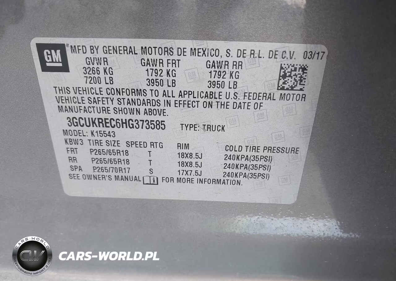 2017 Chevrolet Silverado 1500 1Lt VIN:3GCUKREC6HG373585 - 9