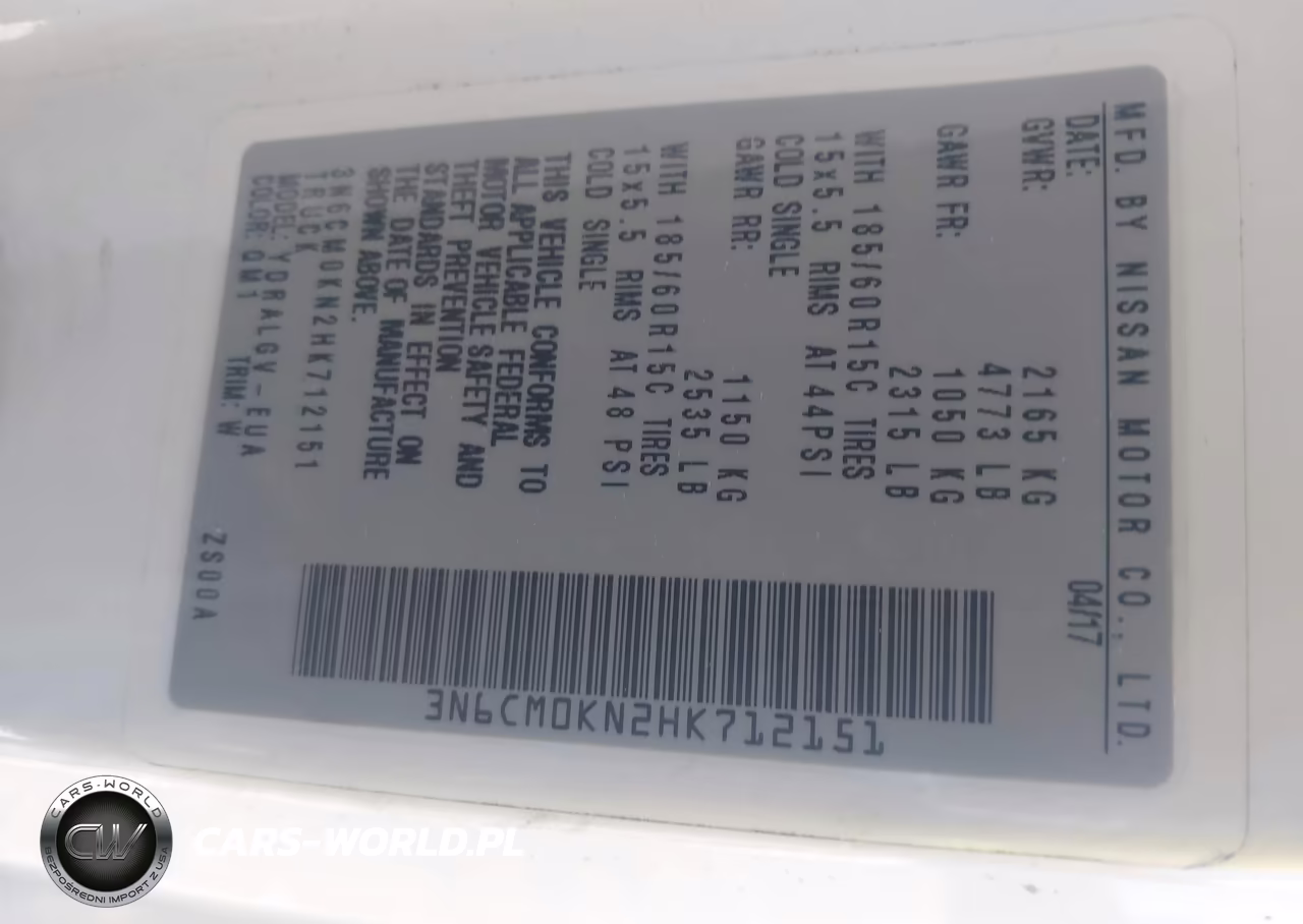 2017 Nissan Nv200 Sv VIN:3N6CM0KN2HK712151 - 9
