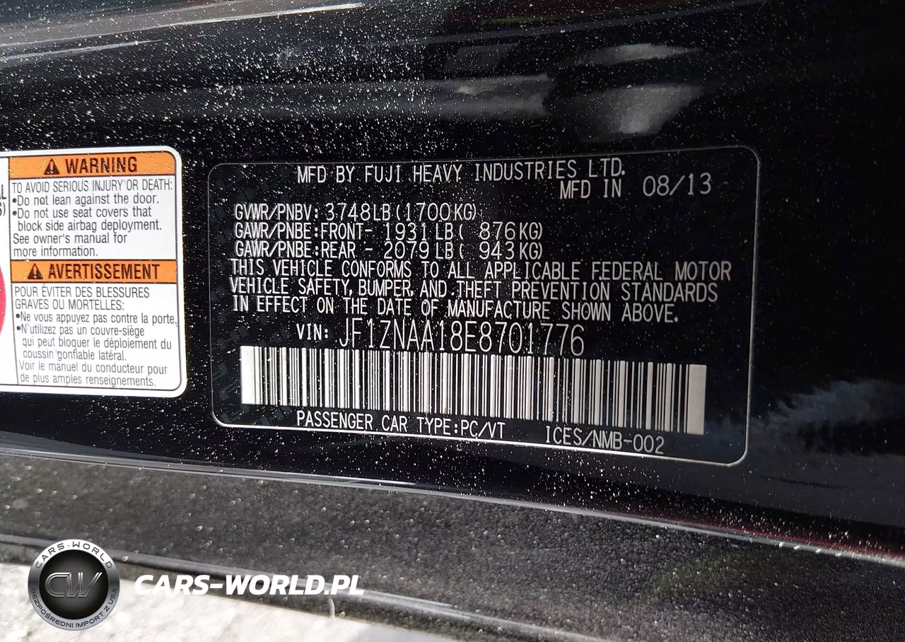 2014 Scion Fr-S VIN:JF1ZNAA18E8701776 - 8