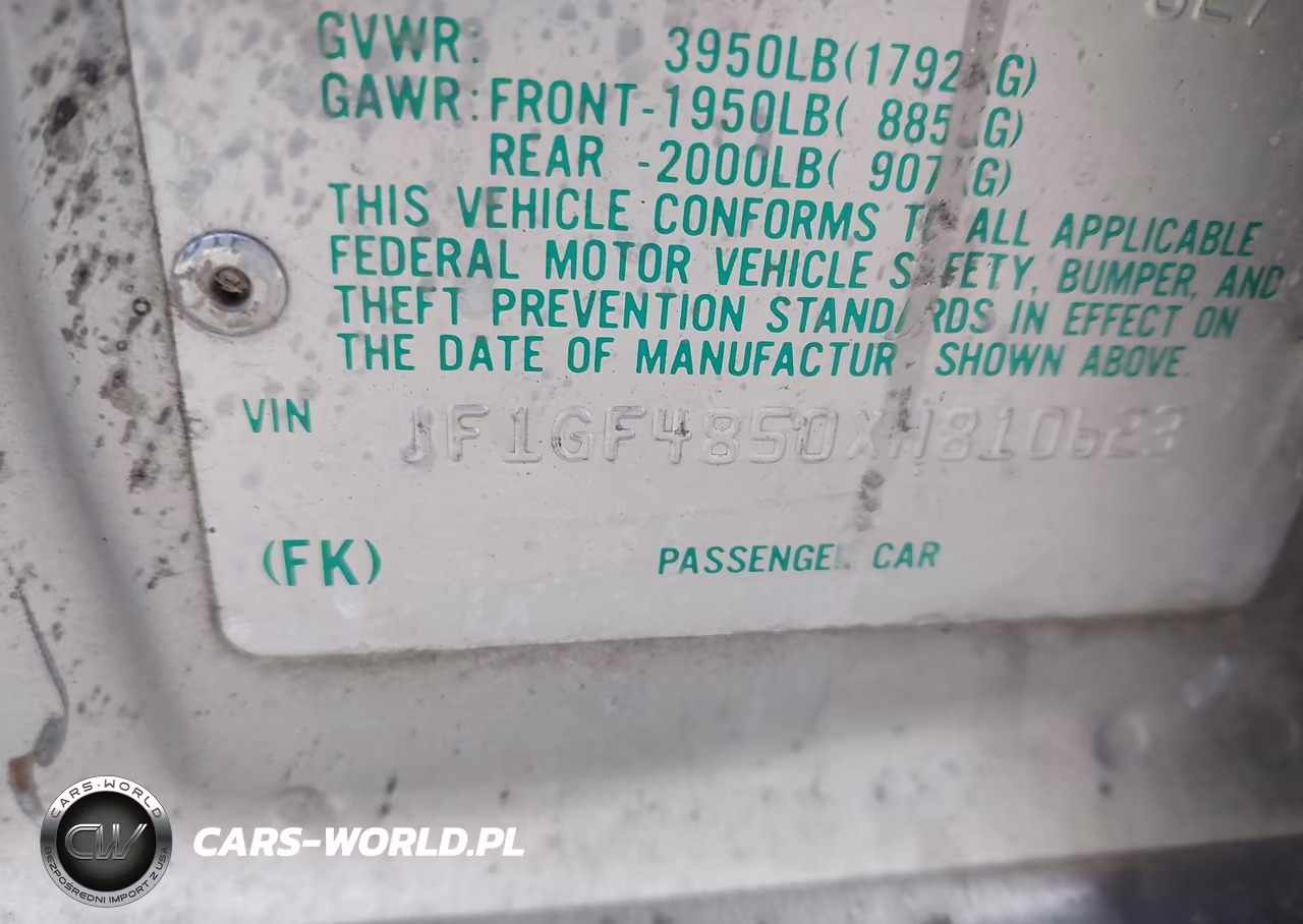 1999 Subaru Impreza Outback Sport VIN:JF1GF4850XH810623 - 9