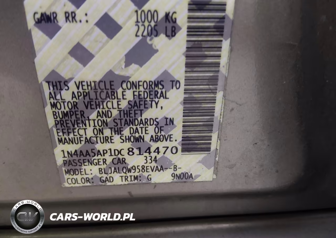 2013 Nissan Maxima 3.5 S VIN:1N4AA5AP1DC814470 - 9