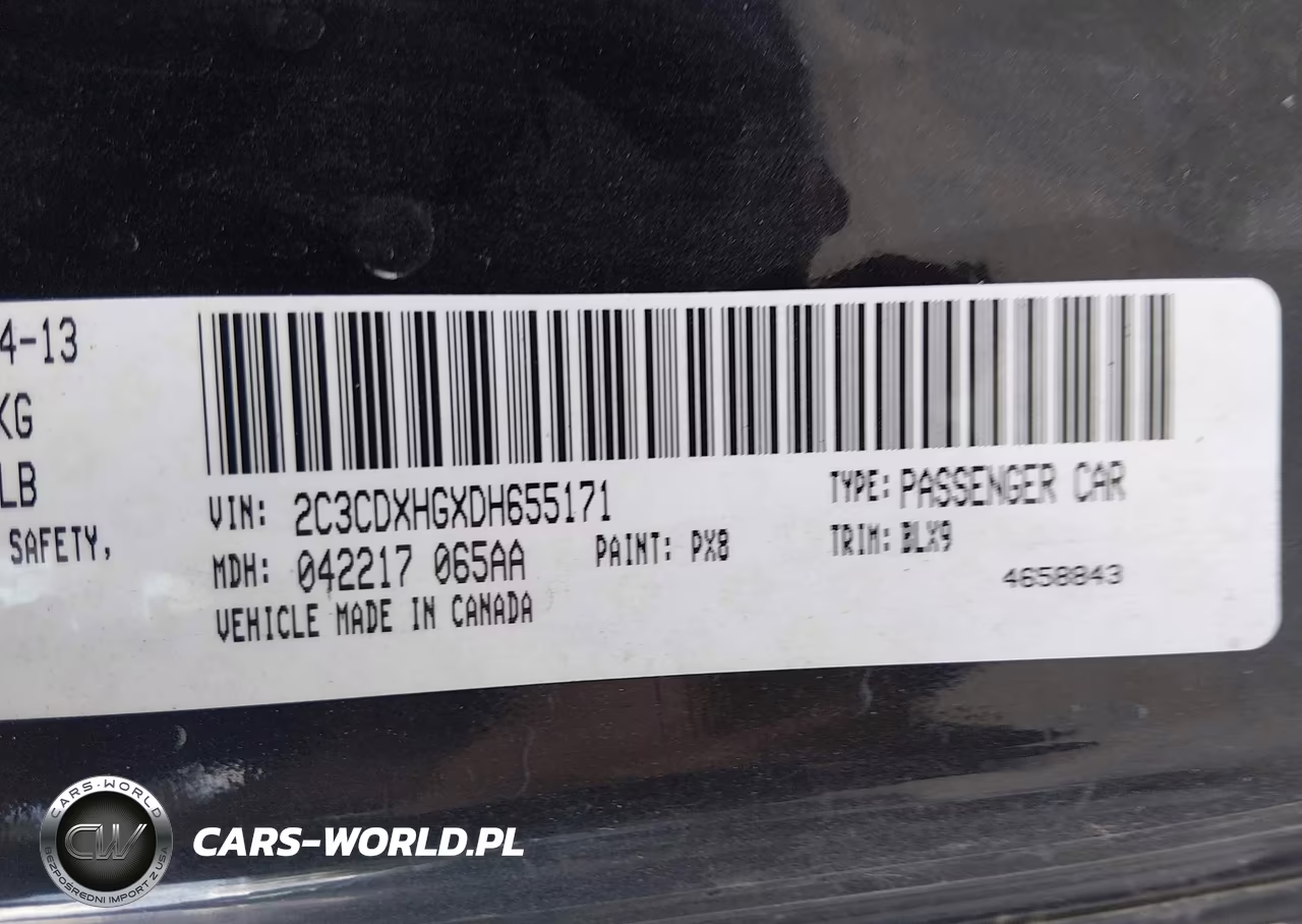 2013 Dodge Charger Sxt VIN:2C3CDXHGXDH655171 - 9