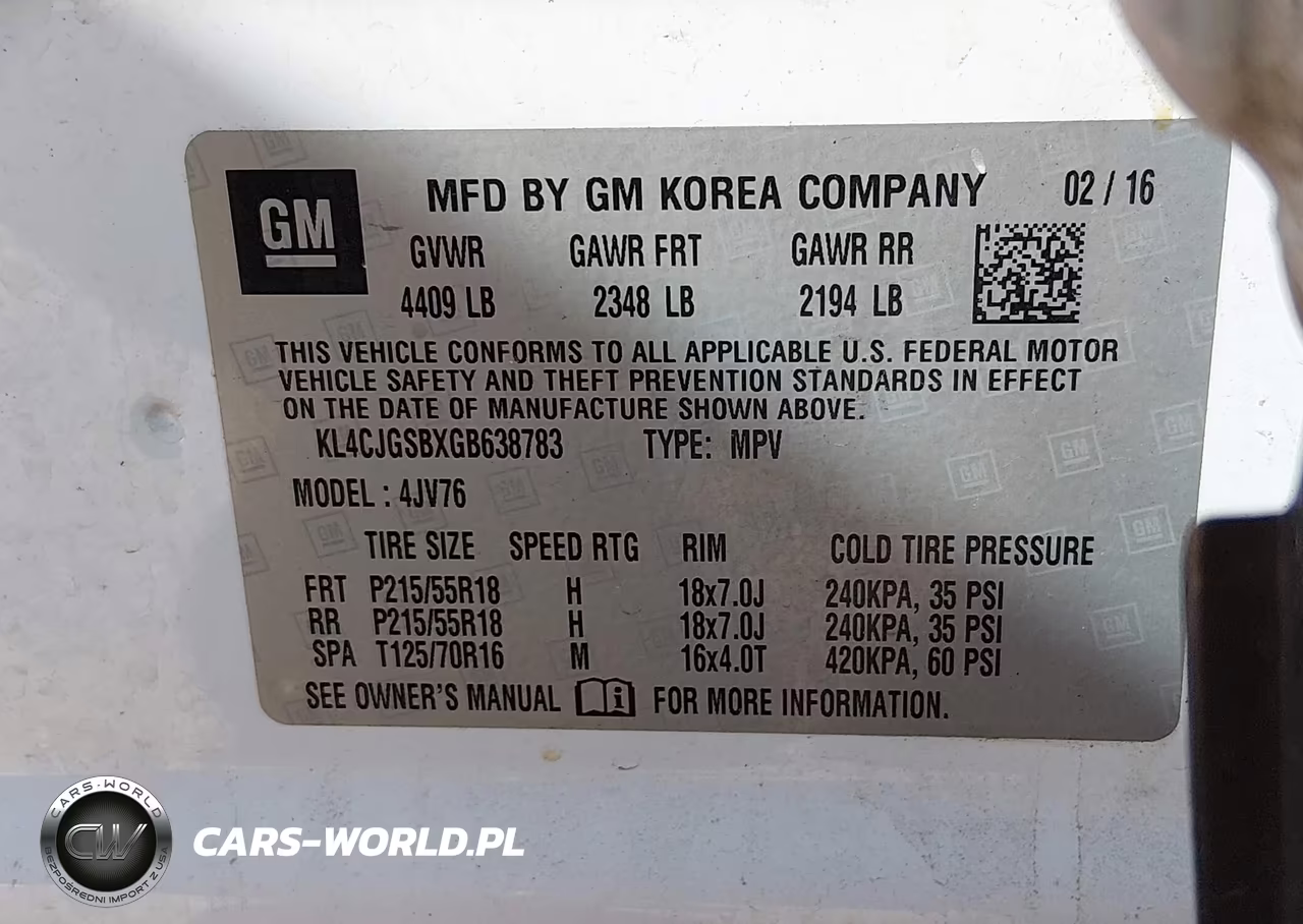 2016 Buick Encore Leather VIN:KL4CJGSBXGB638783 - 9