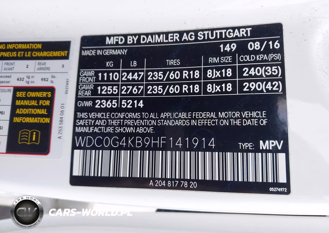 2017 Mercedes-Benz Glc 300 4Matic VIN:WDC0G4KB9HF141914 - 9