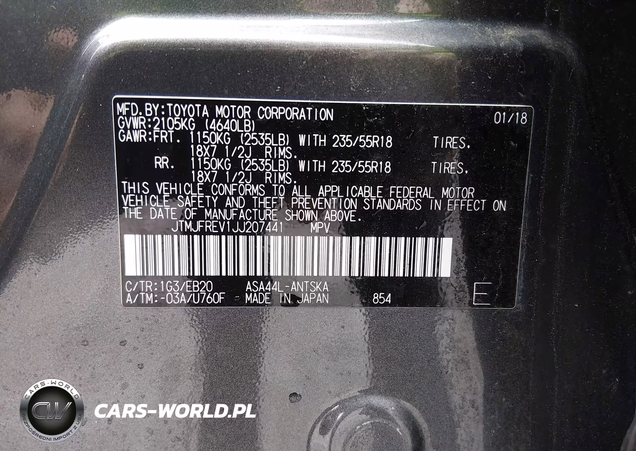 2018 Toyota Rav4 Se VIN:JTMJFREV1JJ207441 - 9