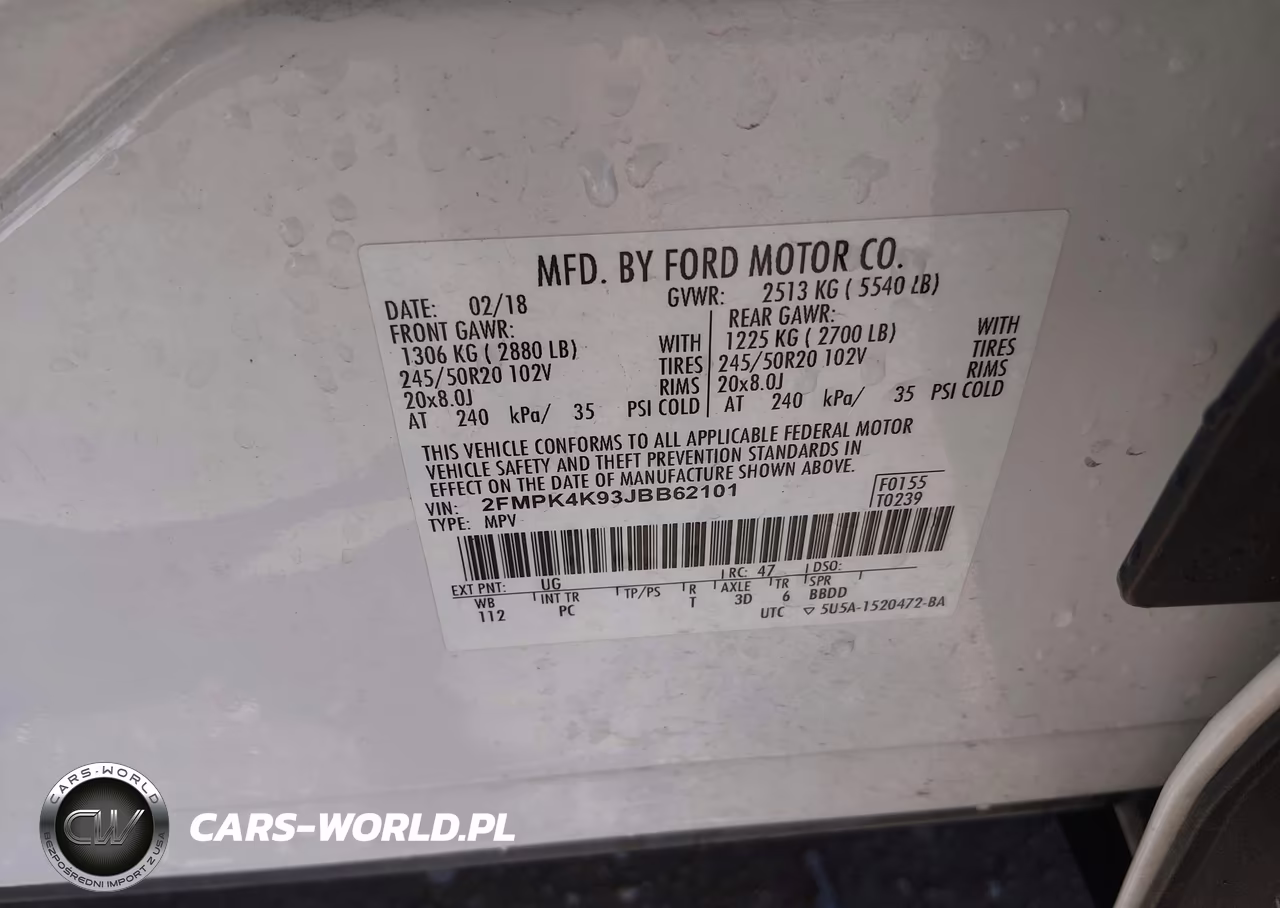 2018 Ford Edge Titanium VIN:2FMPK4K93JBB62101 - 9