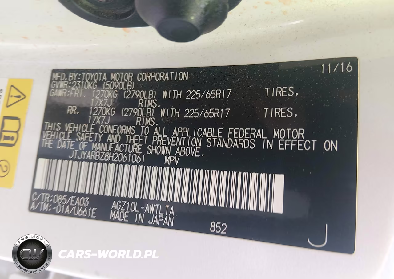 2017 Lexus Nx 200T VIN:JTJYARBZ8H2061061 - 9
