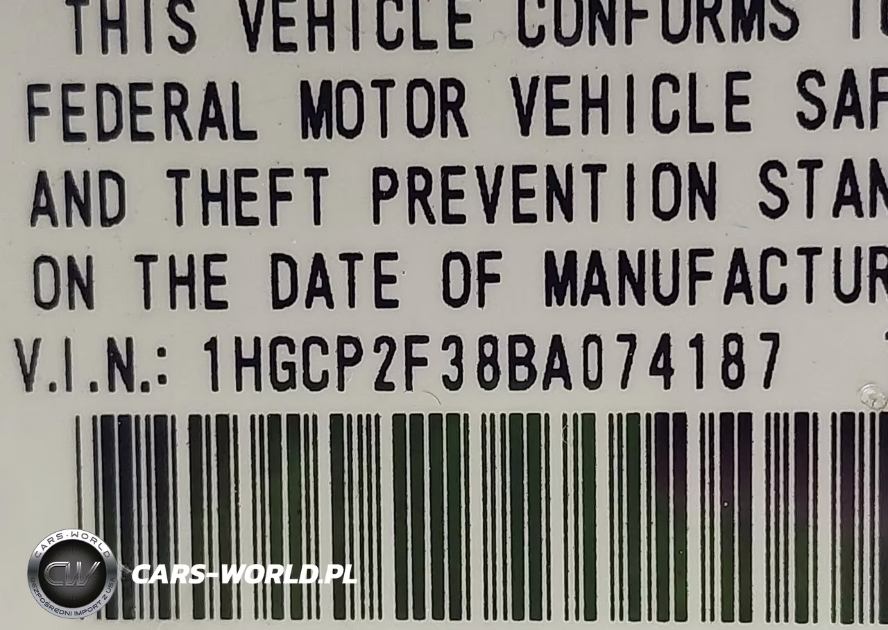 2011 Honda Accord 2.4 Lx VIN:1HGCP2F38BA074187 - 9
