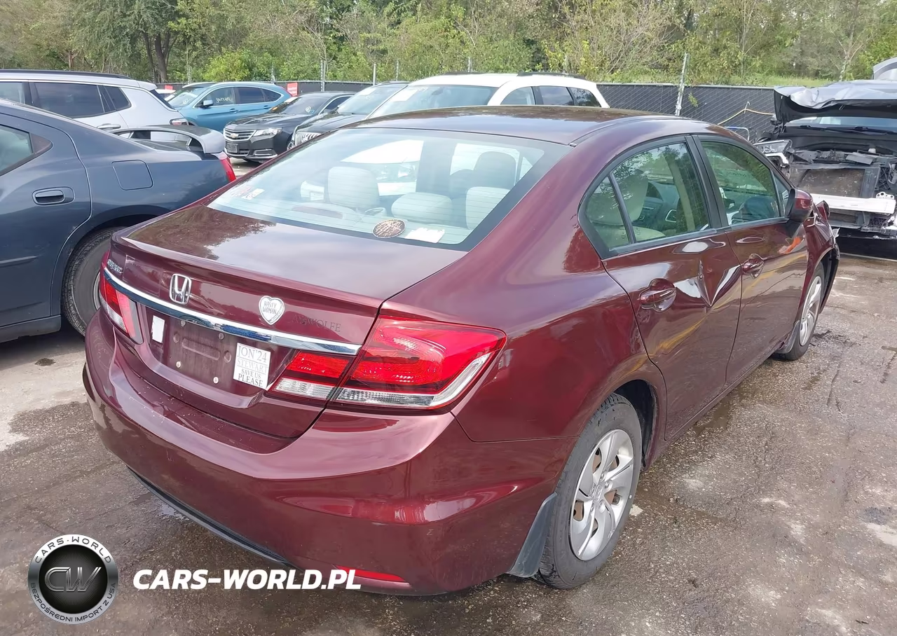 2014 Honda Civic Lx VIN:19XFB2F58EE019834 - 4