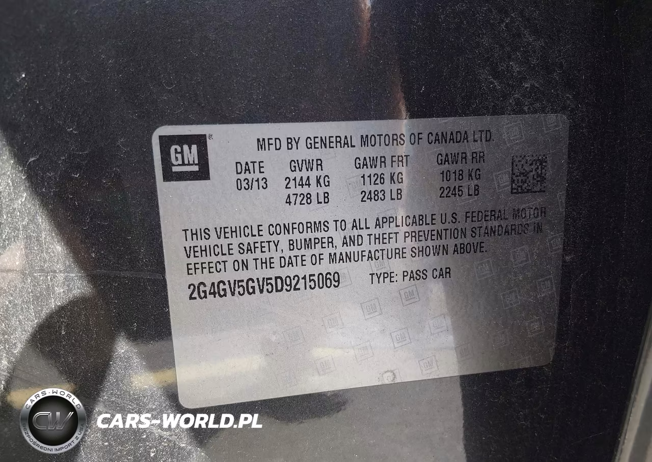 2013 Buick Regal Gs VIN:2G4GV5GV5D9215069 - 9