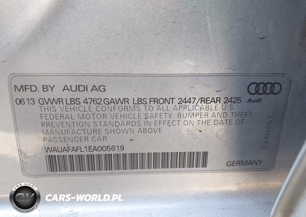 2014 Audi A4 2.0T Premium VIN:WAUAFAFL1EA005619 - 9