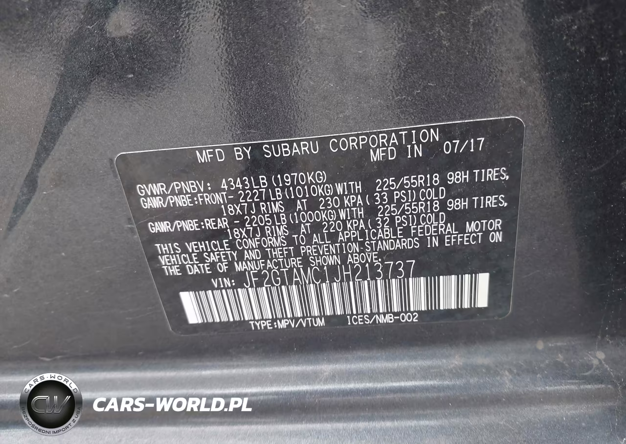 2018 Subaru Crosstrek 2.0I Limited VIN:JF2GTAMC1JH213737 - 9