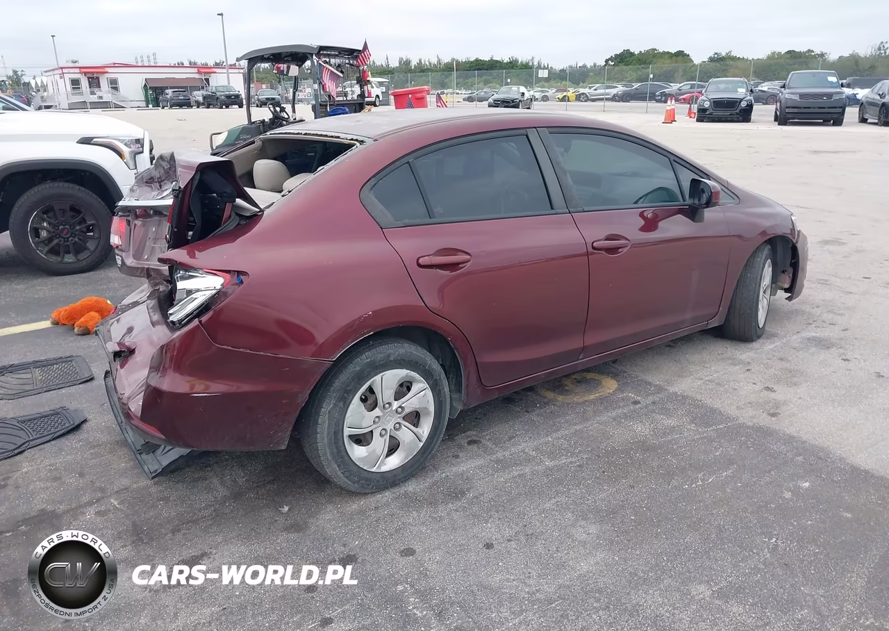 2014 Honda Civic Lx VIN:19XFB2F58EE008929 - 4