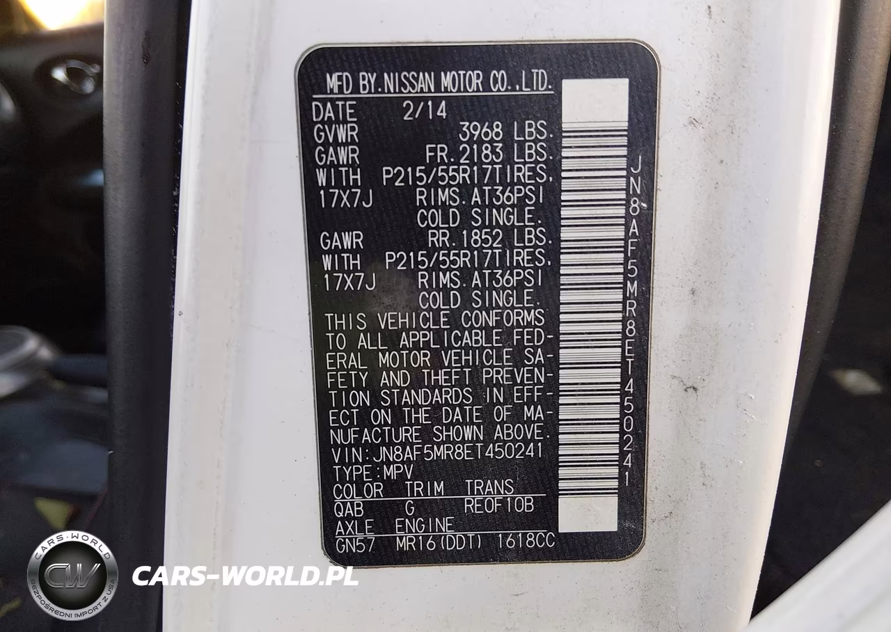 2014 Nissan Juke Sl VIN:JN8AF5MR8ET450241 - 9