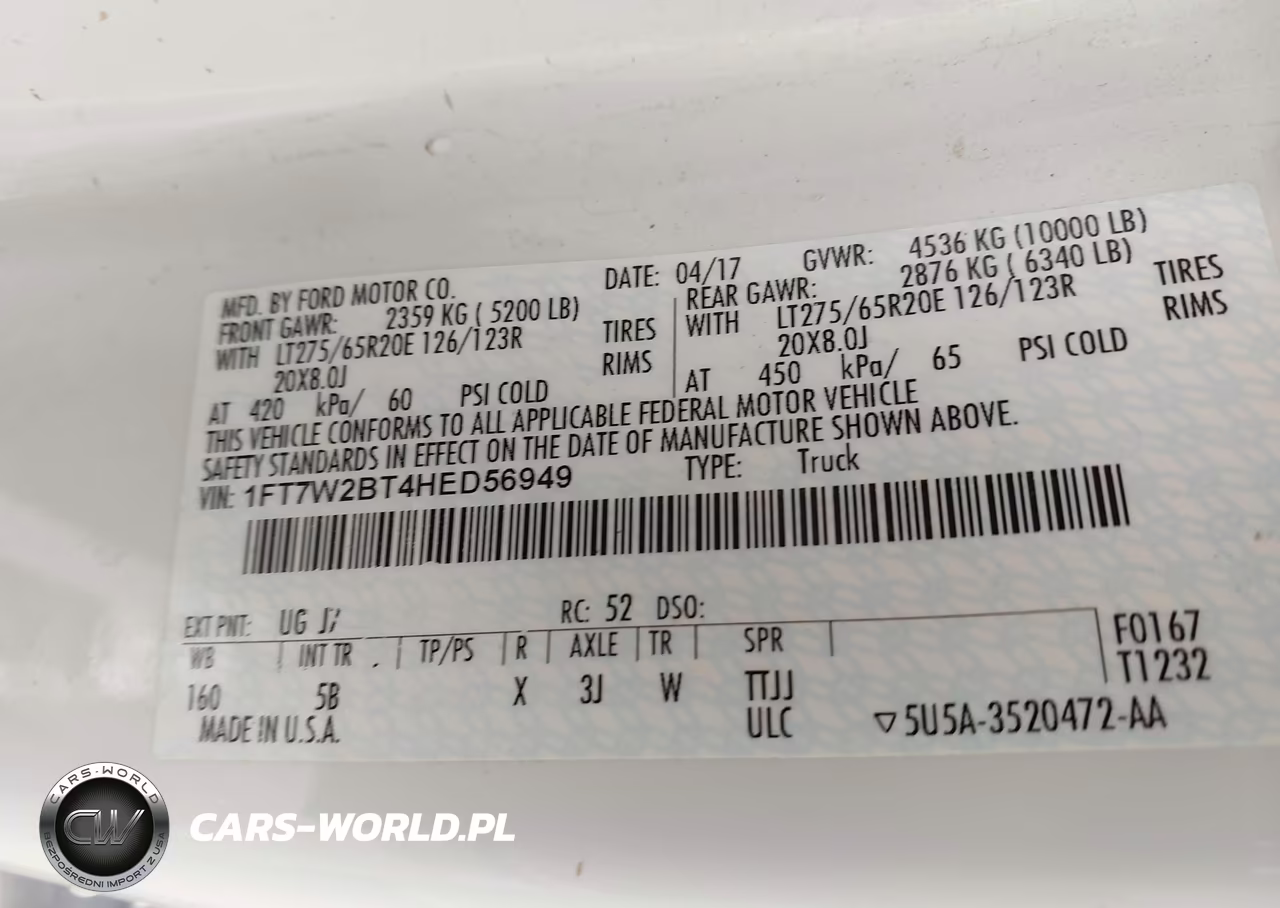 2017 Ford F-250 Lariat VIN:1FT7W2BT4HED56949 - 9