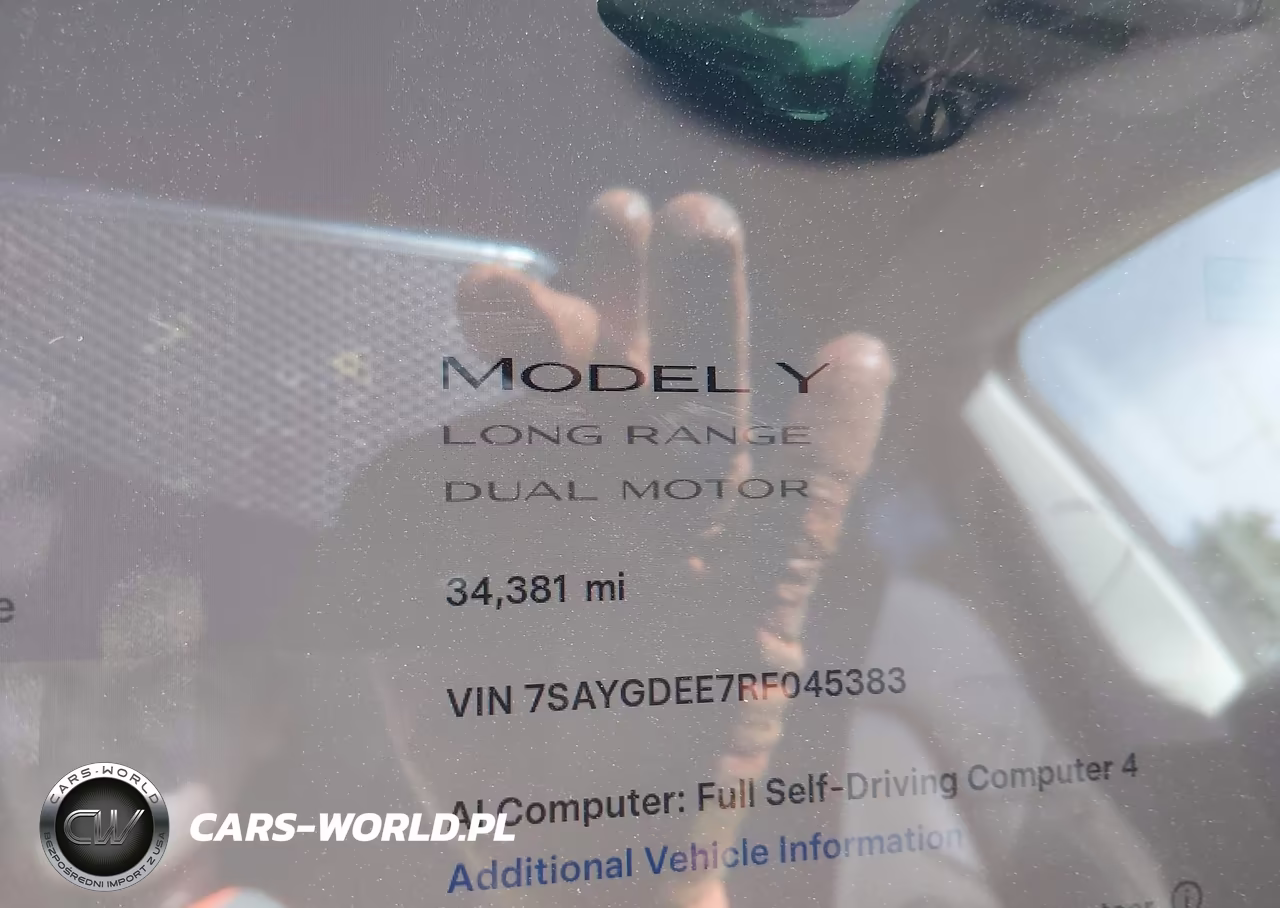 2024 Tesla Model Y Long Range Dual Motor All-Wheel Drive VIN:7SAYGDEE7RF045383 - 14