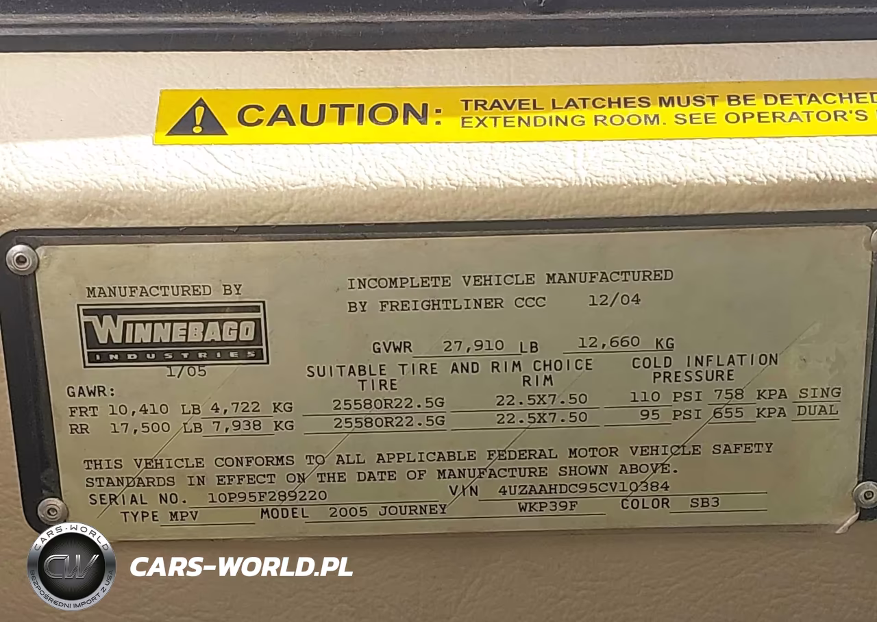 2005 Freightliner Chassis X Line Motor Home VIN:4UZAAHDC95CV10384 - 9