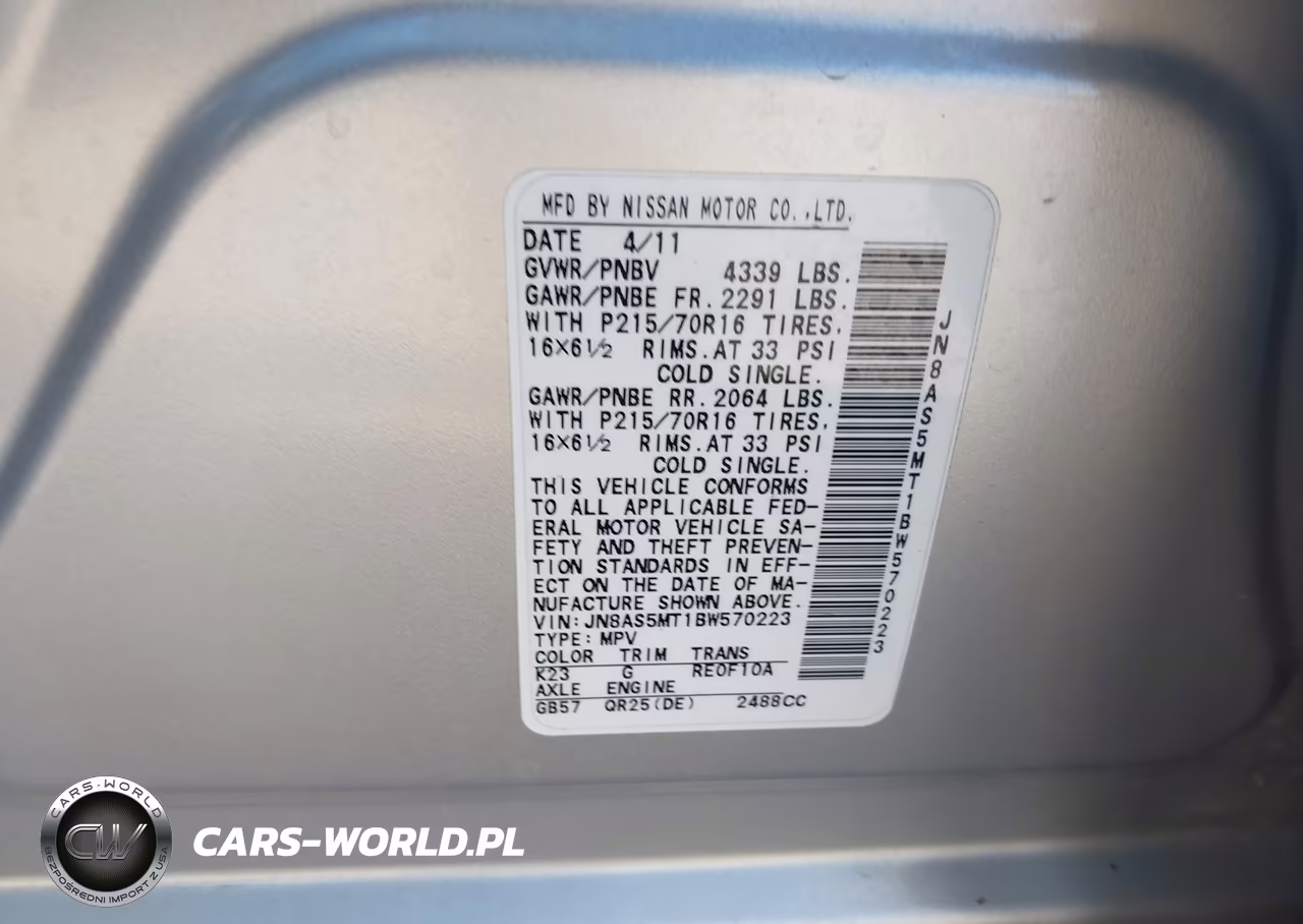 2011 Nissan Rogue S VIN:JN8AS5MT1BW570223 - 9