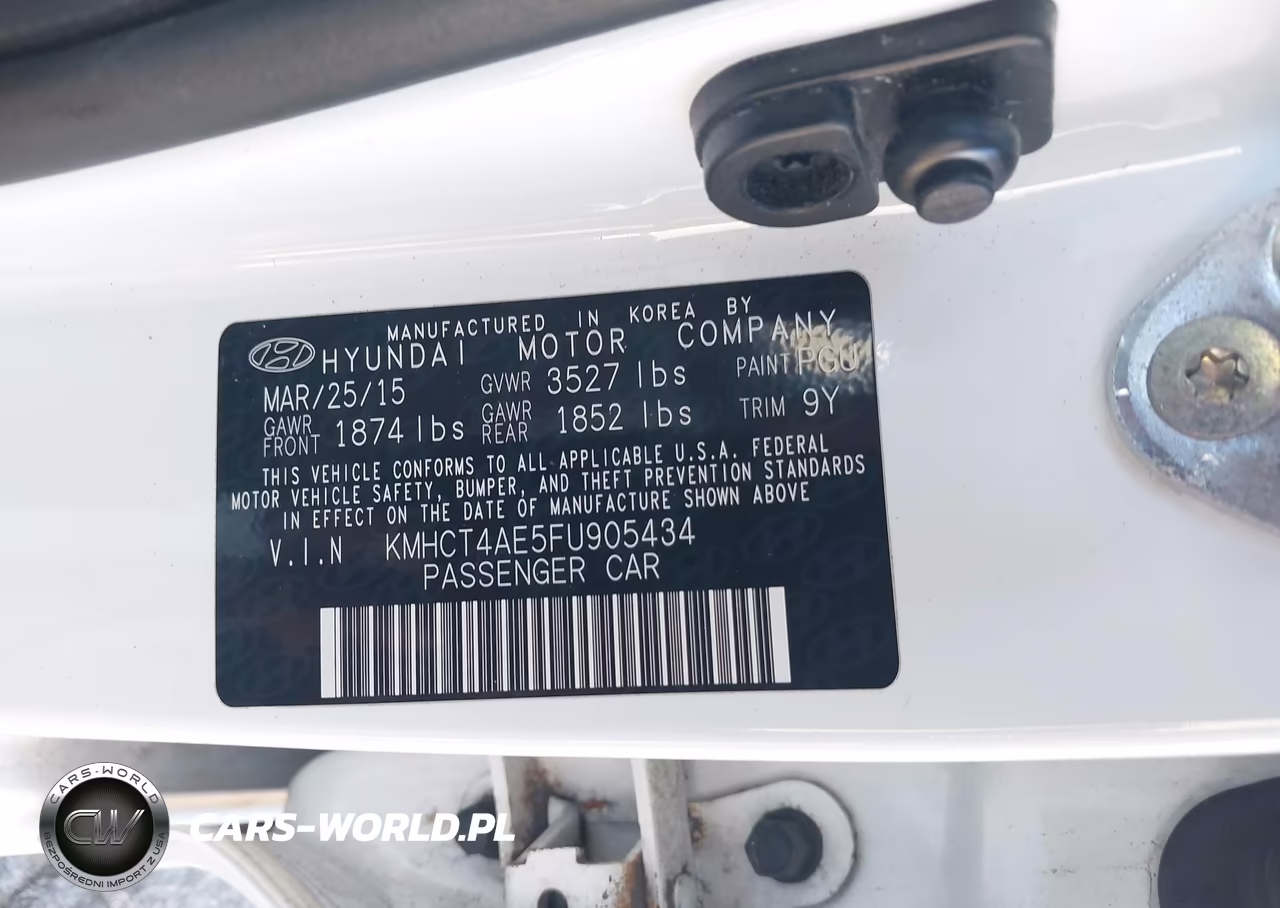 2015 Hyundai Accent Gls VIN:KMHCT4AE5FU905434 - 9