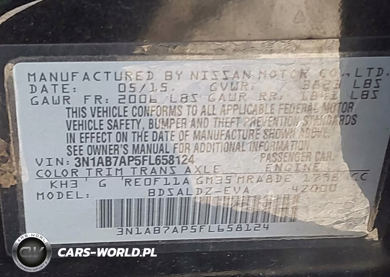2015 Nissan Sentra Sv VIN:3N1AB7AP5FL658124 - 9
