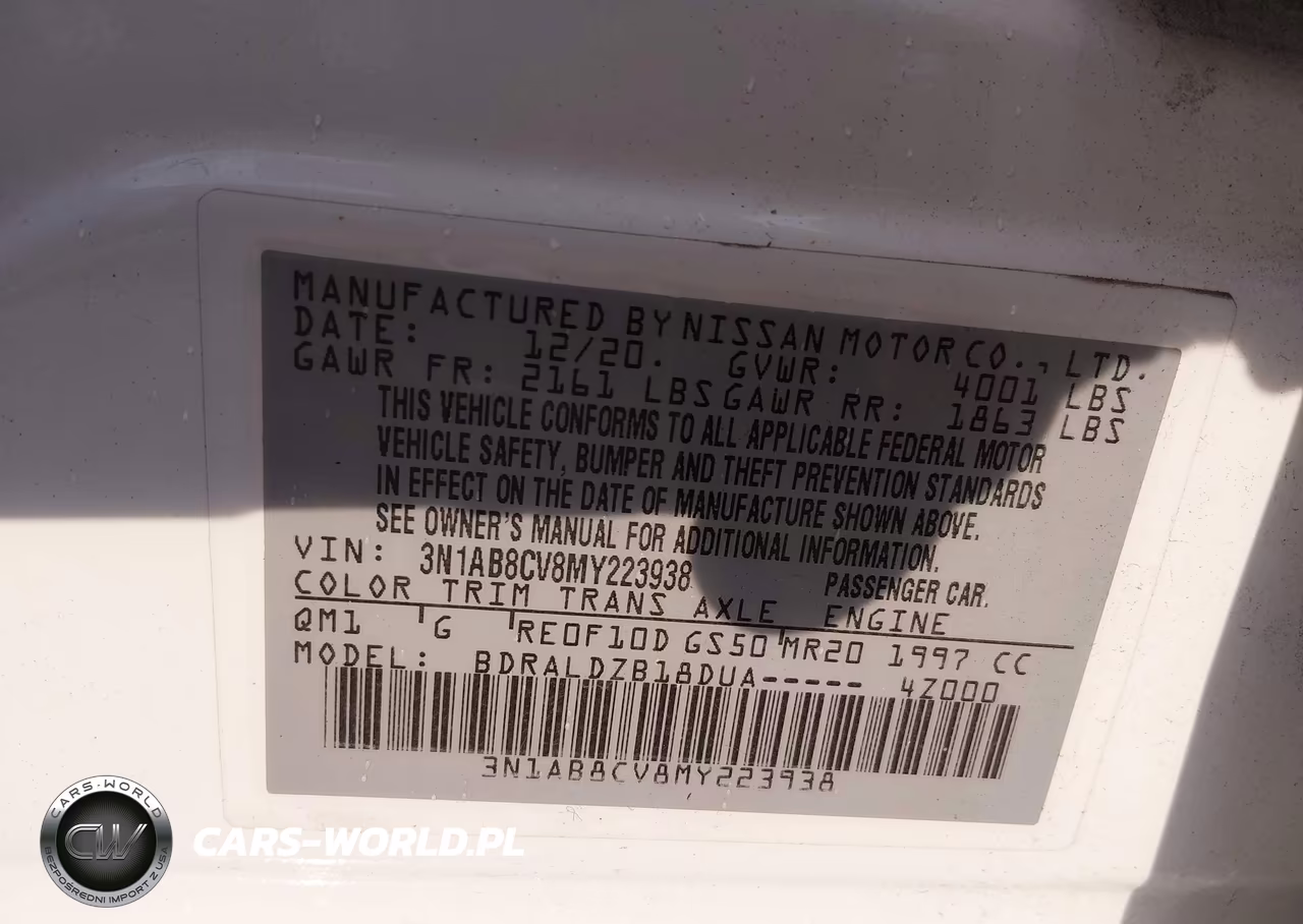 2021 Nissan Sentra Sv Xtronic Cvt VIN:3N1AB8CV8MY223938 - 9