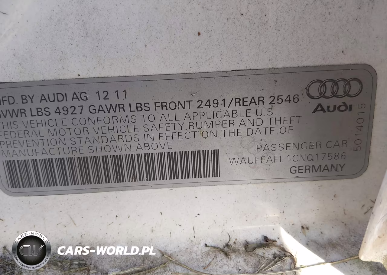 2012 Audi A4 2.0T Premium VIN:WAUFFAFL1CN017586 - 9