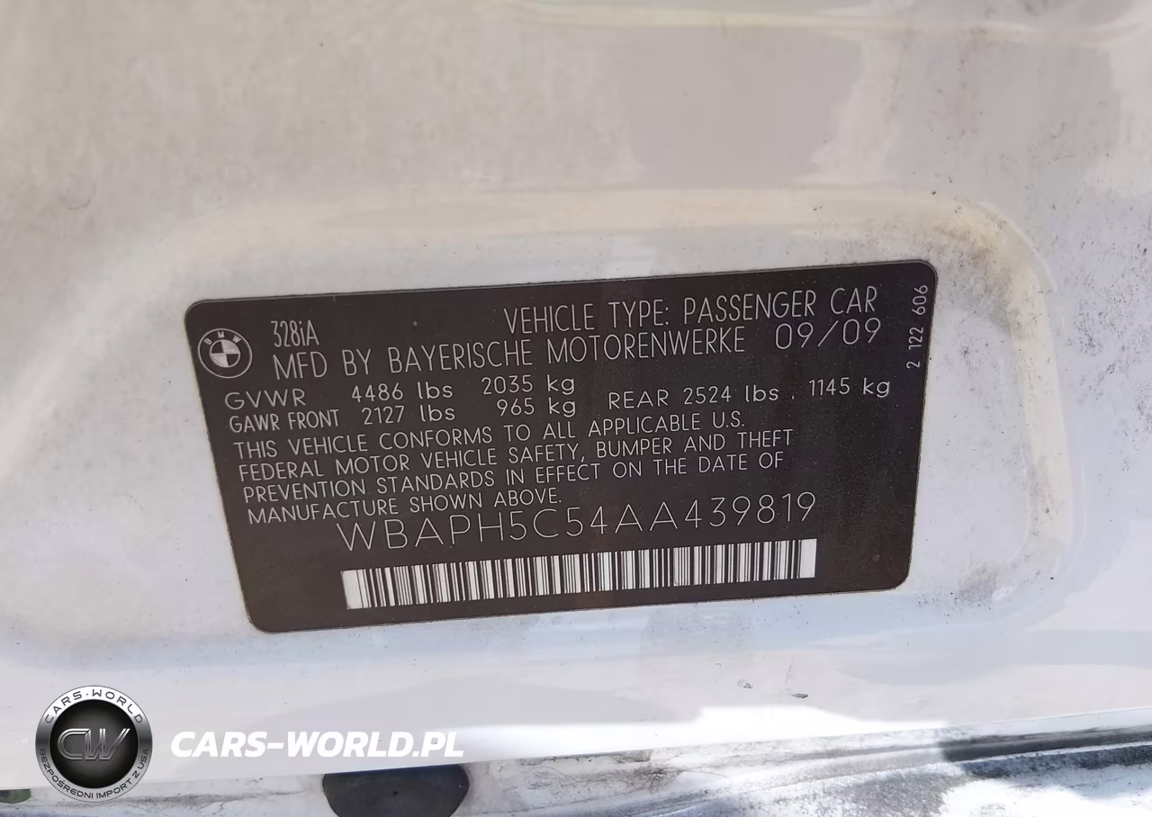 2010 BMW 328I VIN:WBAPH5C54AA439819 - 9