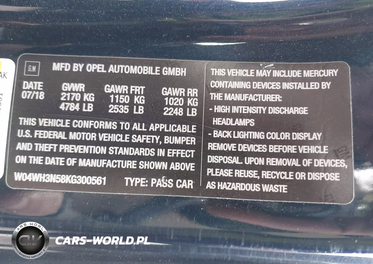 2019 Buick Cascada Premium VIN:W04WH3N58KG300561 - 9
