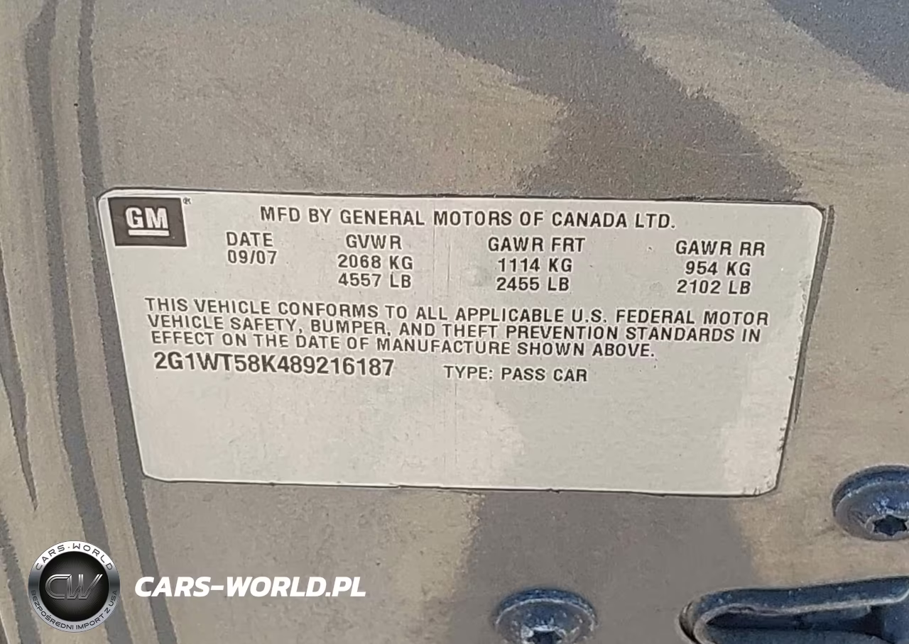 2008 Chevrolet Impala Lt VIN:2G1WT58K489216187 - 9
