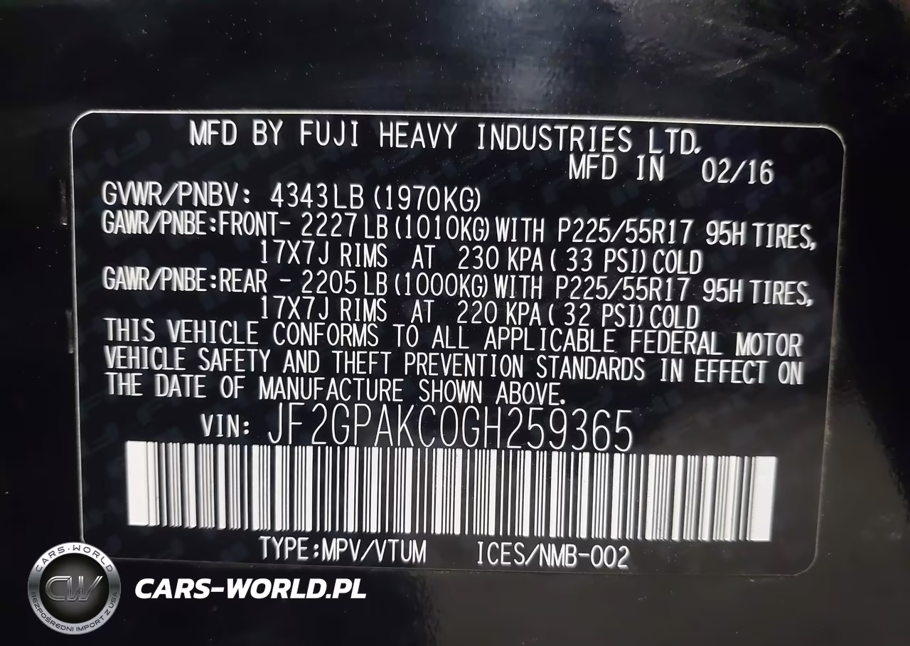 2016 Subaru Crosstrek 2.0I Limited VIN:JF2GPAKC0GH259365 - 9