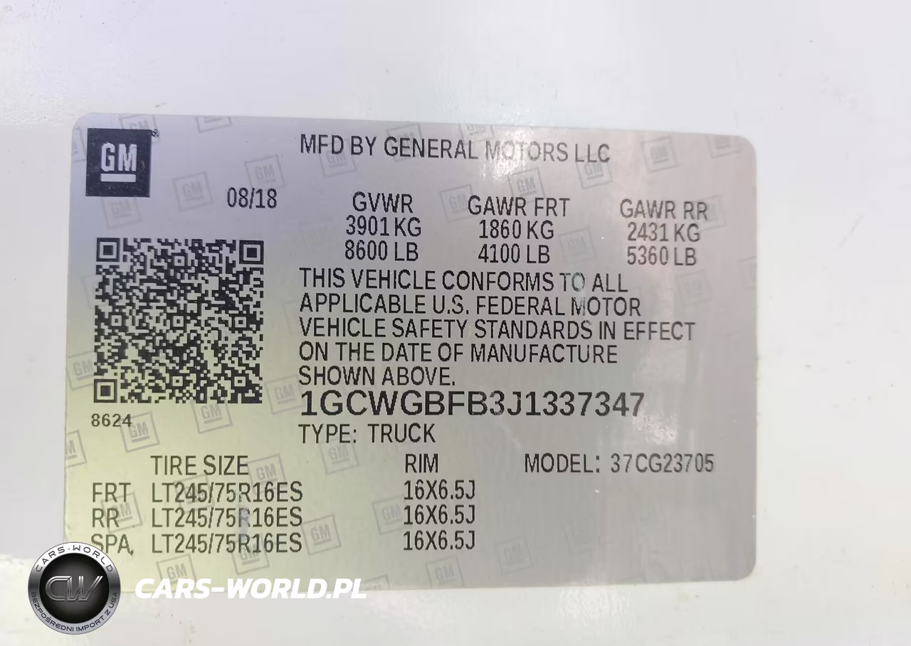 2018 Chevrolet Express 2500 Work Van VIN:1GCWGBFB3J1337347 - 9