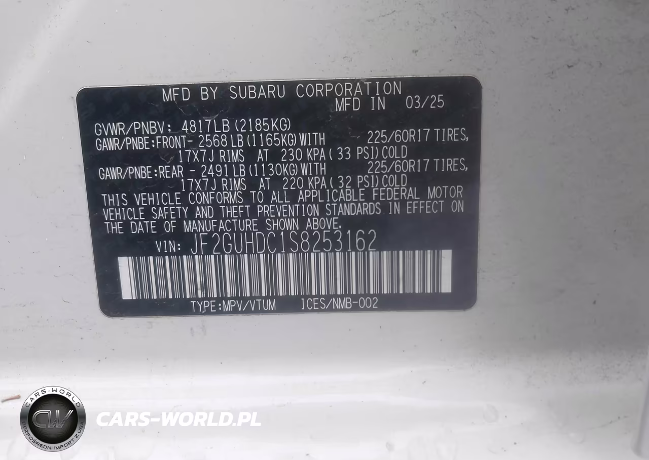 2025 Subaru Crosstrek Premium VIN:JF2GUHDC1S8253162 - 9