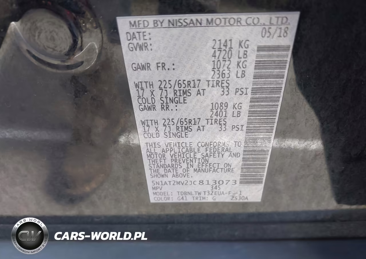 2018 Nissan Rogue Sv VIN:5N1AT2MV2JC813073 - 9