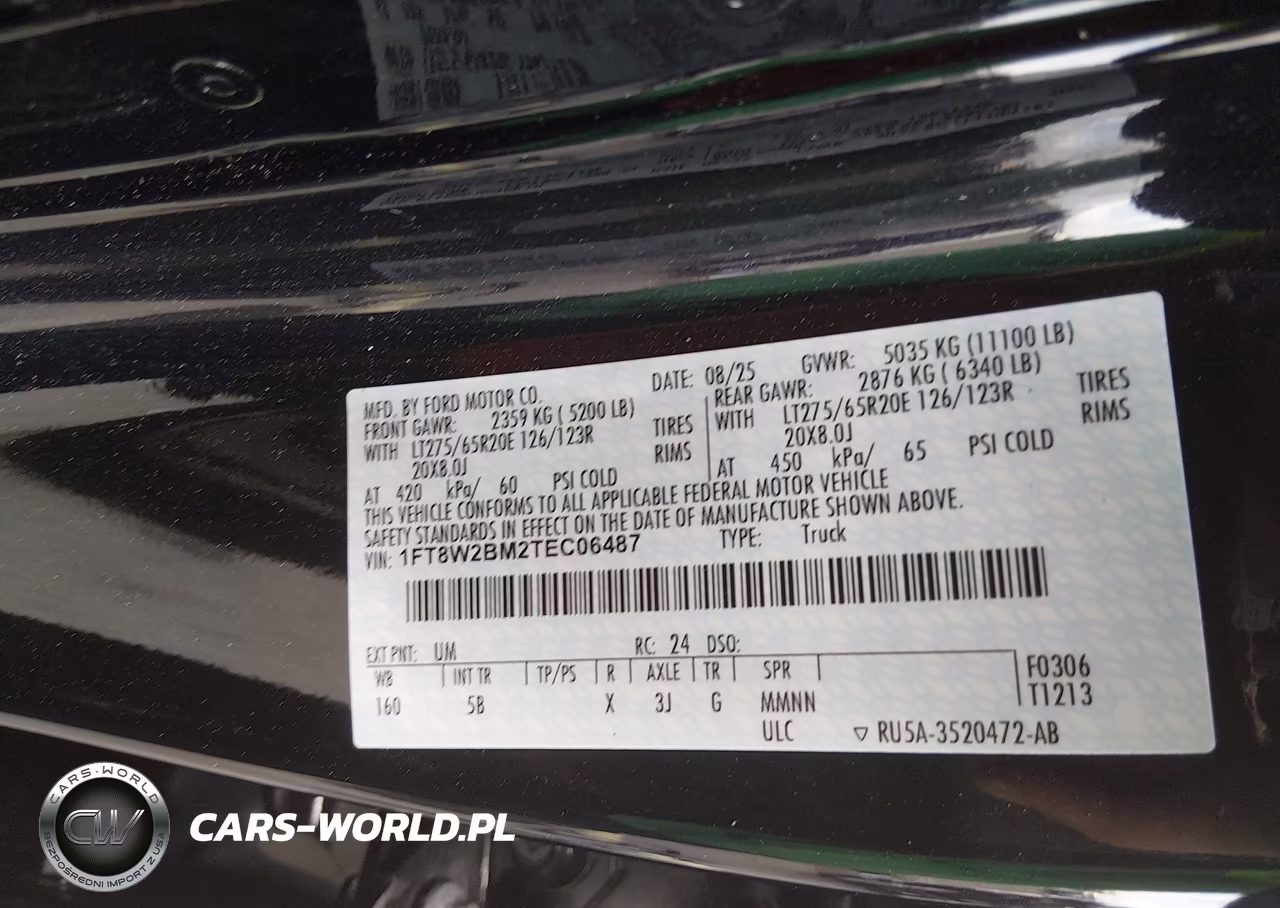 2026 Ford F-250 Lariat VIN:1FT8W2BM2TEC06487 - 9