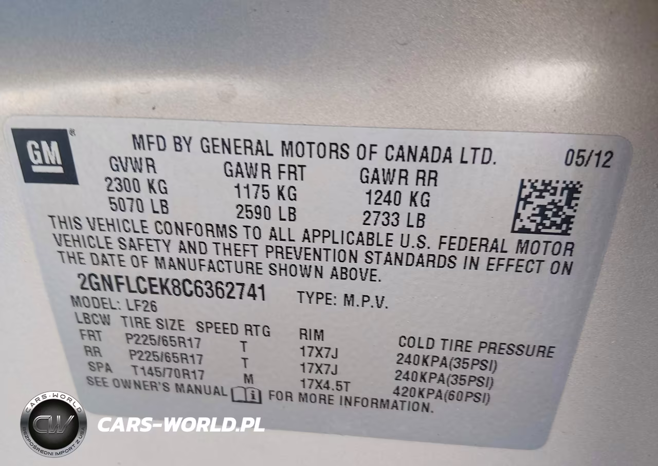 2012 Chevrolet Equinox Ls VIN:2GNFLCEK8C6362741 - 9