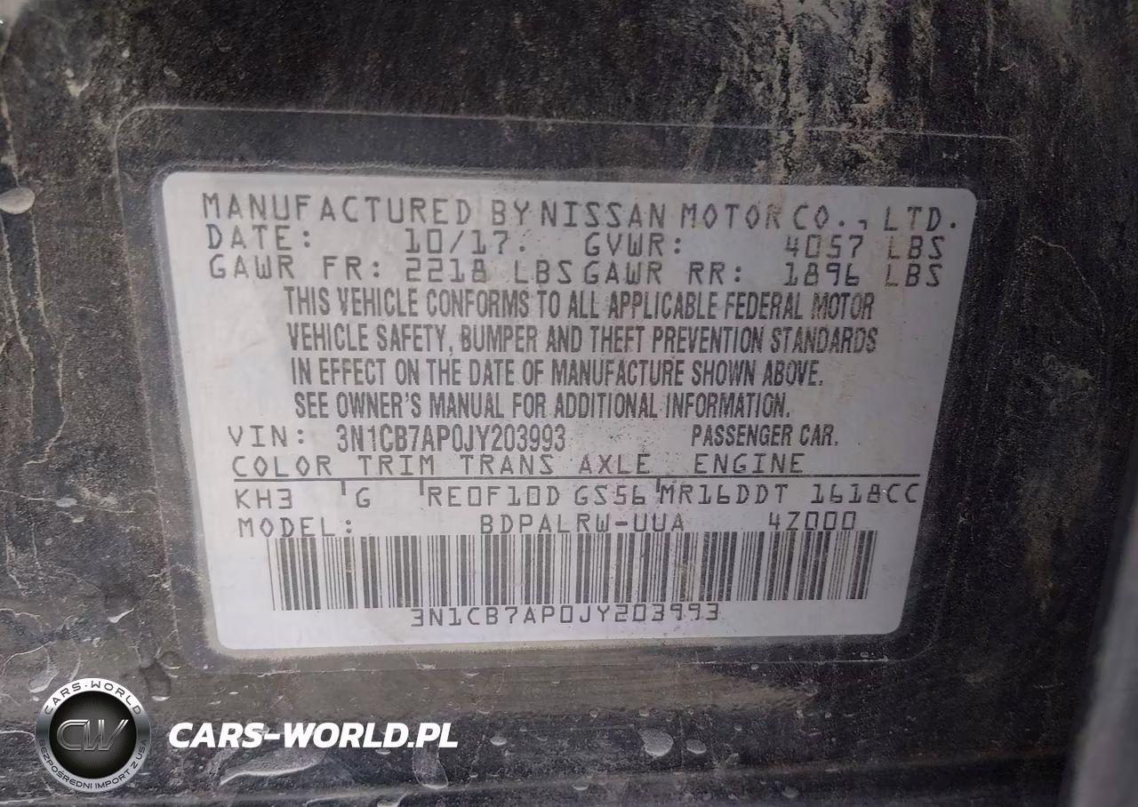 2018 Nissan Sentra Sr Turbo VIN:3N1CB7AP0JY203993 - 9