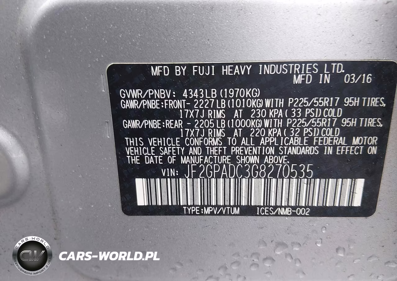2016 Subaru Crosstrek Premium VIN:JF2GPADC3G8270535 - 9