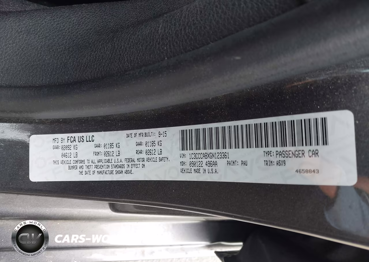 2016 Chrysler 200 Limited VIN:1C3CCCABXGN123361 - 9
