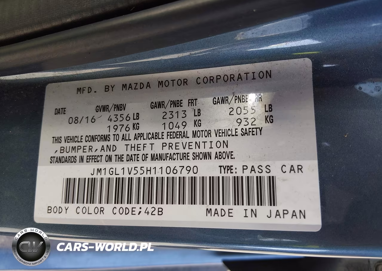 2017 Mazda Mazda6 Touring VIN:JM1GL1V55H1106790 - 9