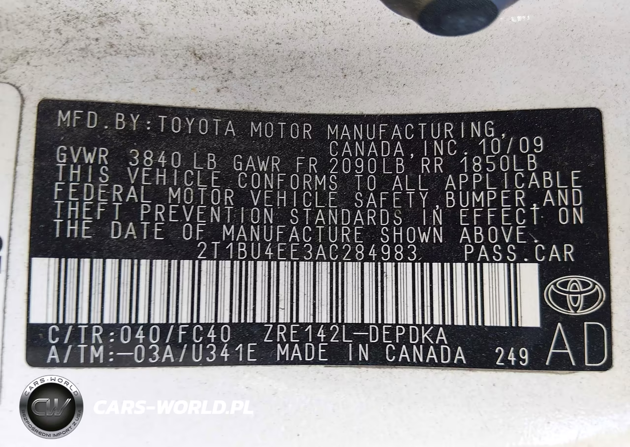 2010 Toyota Corolla Le VIN:2T1BU4EE3AC284983 - 9