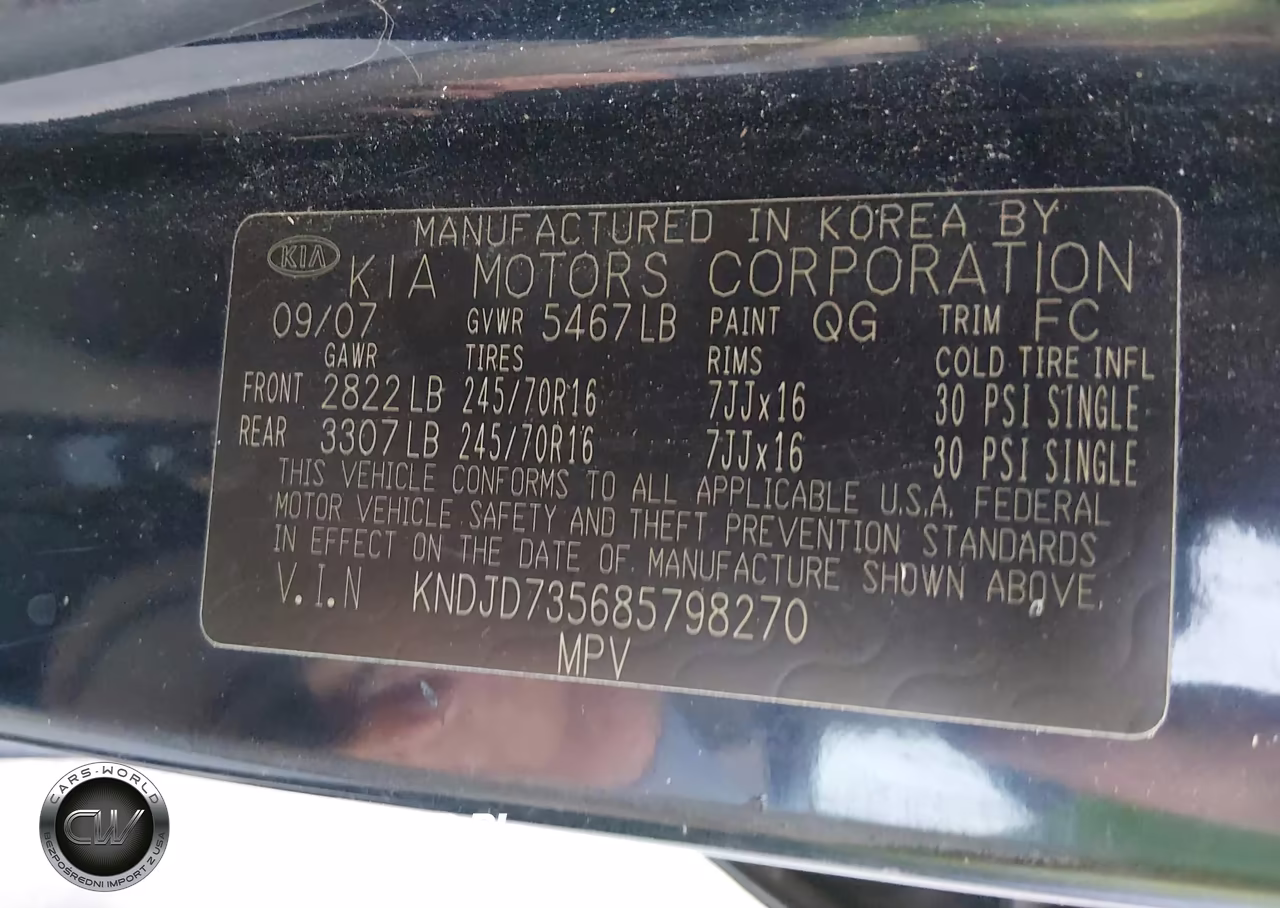 2008 Kia Sorento Lx VIN:KNDJD735685798270 - 9