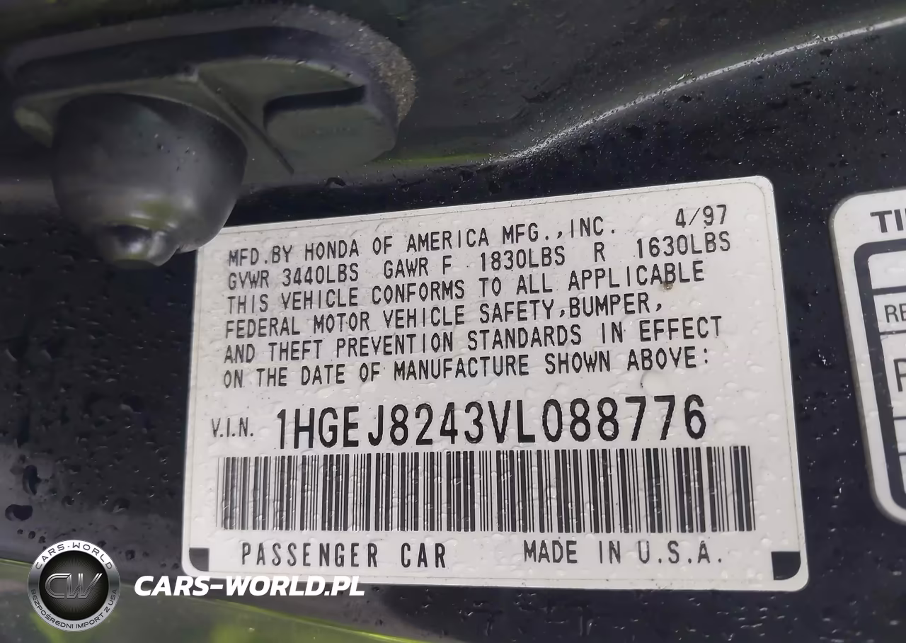 1997 Honda Civic Ex VIN:1HGEJ8243VL088776 - 9