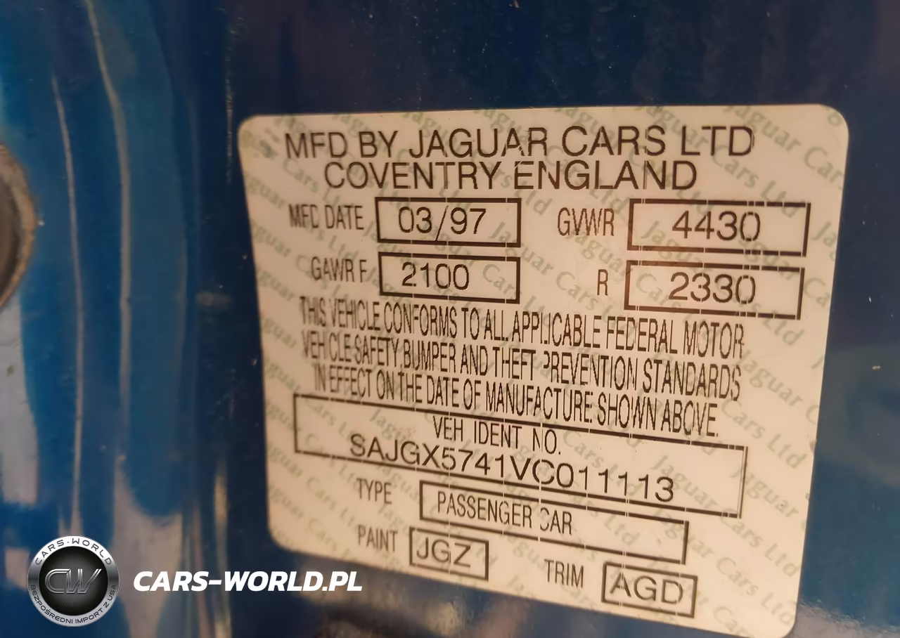 1997 Jaguar Xk8 VIN:SAJGX5741VC011113 - 9
